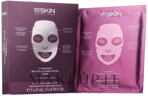 Maschera viso lenitiva e curativa 111SKIN Y Theorem Bio Cellulose Facial Mask Box 5 x