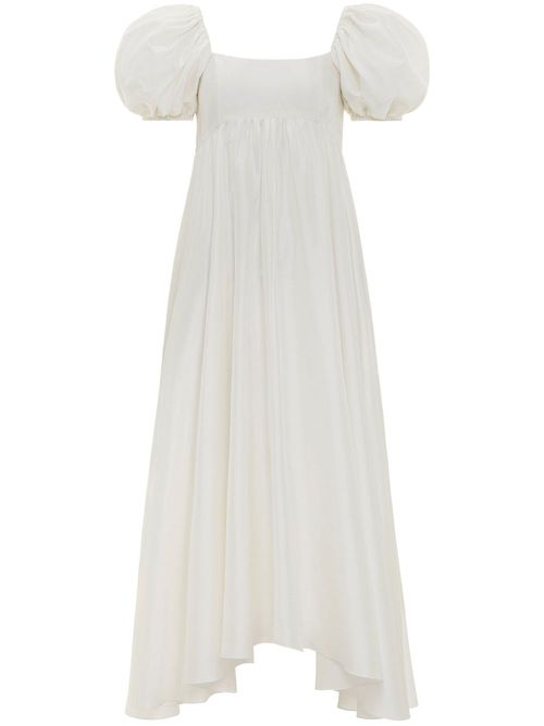Rory silk midi dress - White