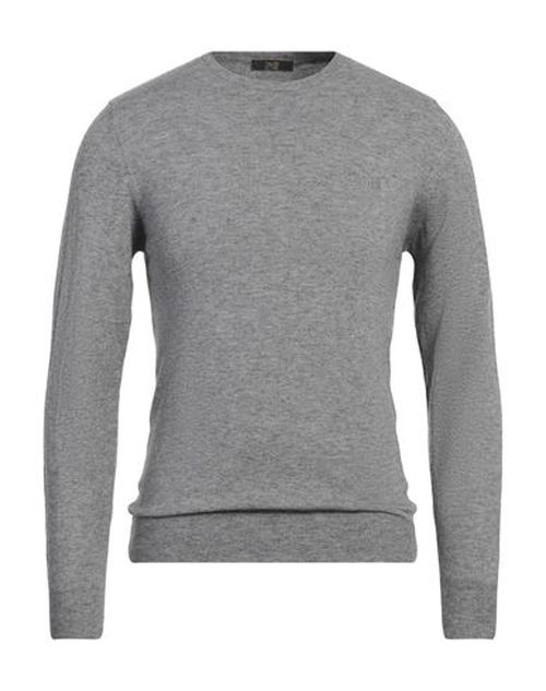 Cavalli Class Man Sweater Grey Size L Viscose, Polyester, Polyamide