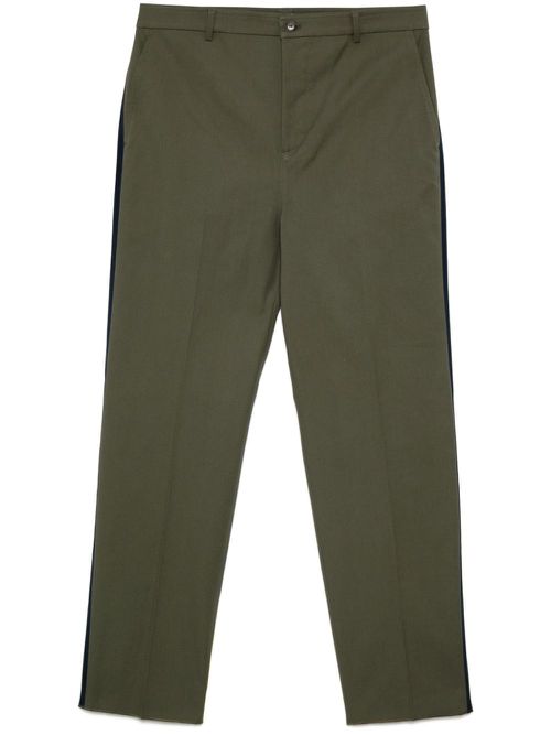 Side-stripe trousers - Green