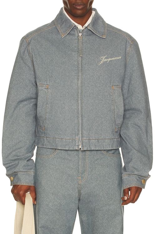 JACQUEMUS Le Veste De-nimes Canevas in Blue - Blue. 48 also in
