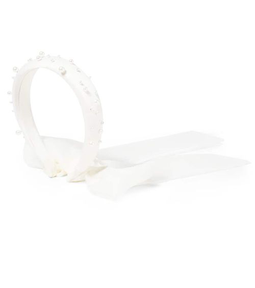 Faux pearl-embellished headband