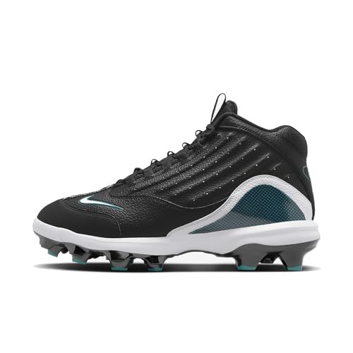 Nike Griffey 2 MCS Men's Baseball Cleats (HF1579-002, Black/White/Fresh Water)