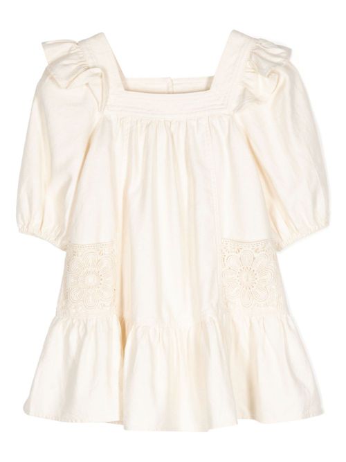 Halliday denim dress - Neutrals