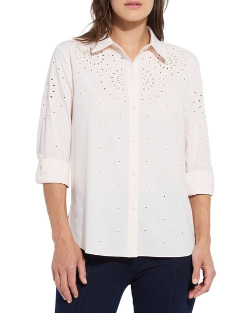 Zelie Eyelet Embroidered Shirt