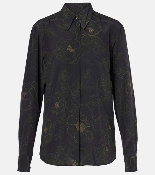 Floral silk shirt