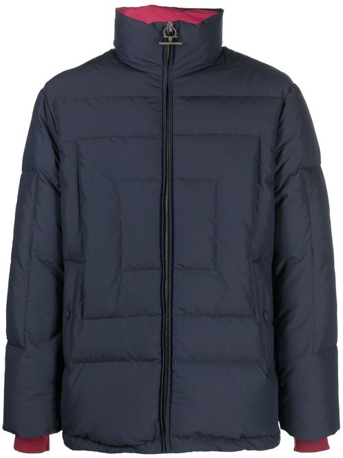 Feather-down padded jacket - Blue