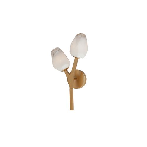 Natural Aged Brass LED Wall Sconce from the Blossom Collection