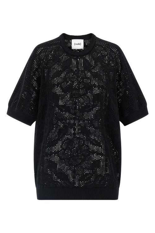 Openwork Cotton Sweater