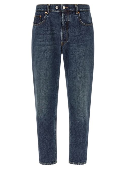 Blue Mid Rise Jeans