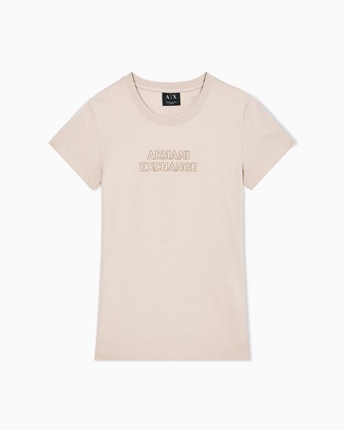Slim fit T-shirt in stretch cotton jersey