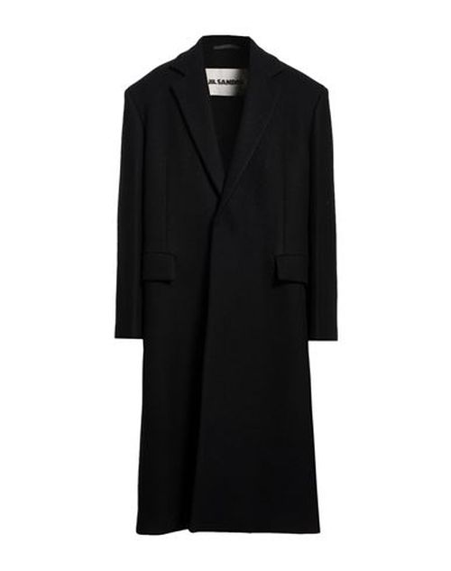 Man Coat Black Size 36 Wool, Viscose, Cotton