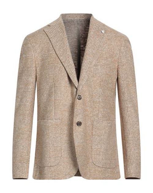 L. b.m. 1911 Man Blazer Sand Size 36 Cotton, Acrylic, Polyester, Virgin Wool