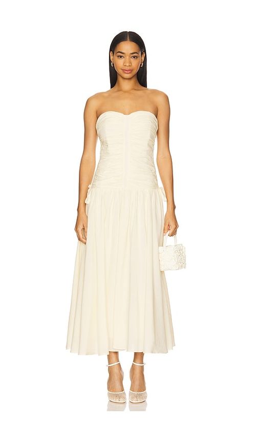 ASTR the Label MAXIKLEID DRESS in Cream. Größe XL. Also in L, M