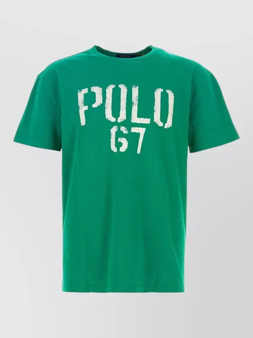 Polo Ralph Lauren - cotton crew neck graphic print t-shirt