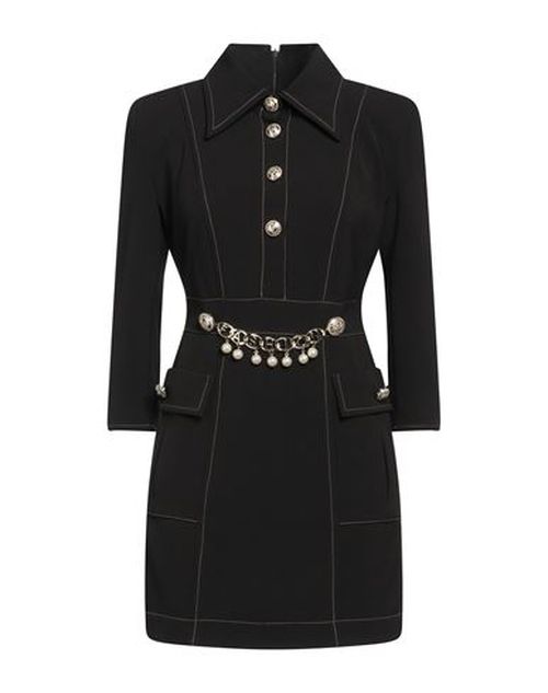 Woman Mini dress Black Size 6 Polyamide, Elastane