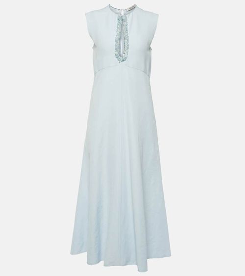 Summer Cruise embellished midi dress