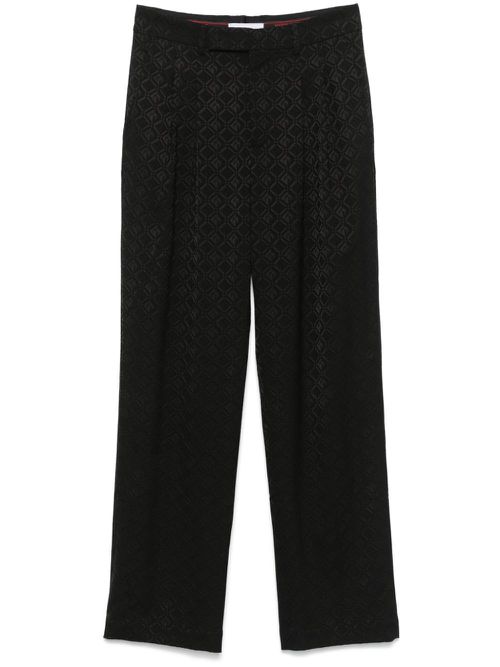 Moon Diamond-jacquard trousers - Black