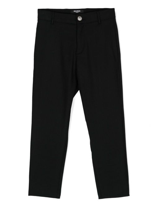 Straight-leg trousers - Black