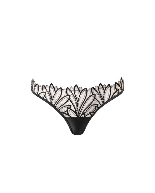 Bluebella Pavlina Floral Embroidered Panty Black