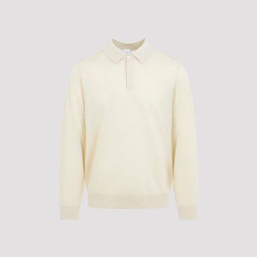 Men's Merino Wool Long Sleeve Polo Neck Sweater