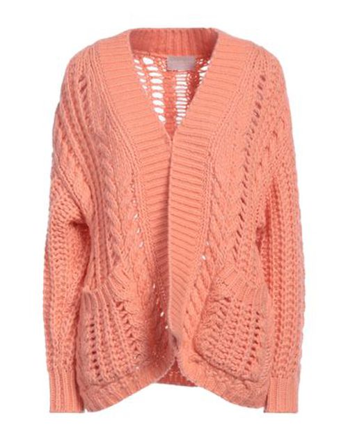 Hemisphere Woman Cardigan Salmon pink Size XS Cashmere, Cotton