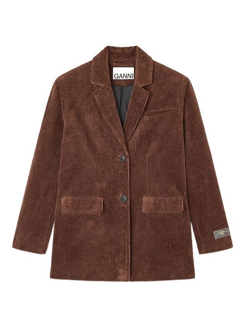 Button-Front Organic Cotton Jacket - Size S