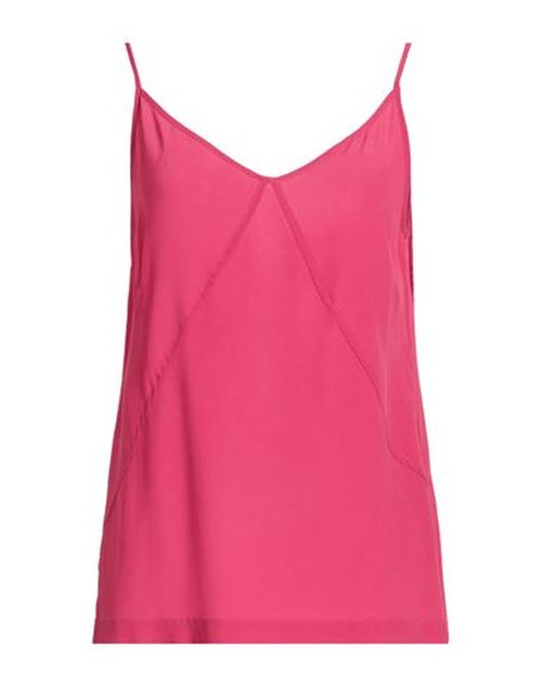 Woman Top Fuchsia Size 4 Acetate, Silk
