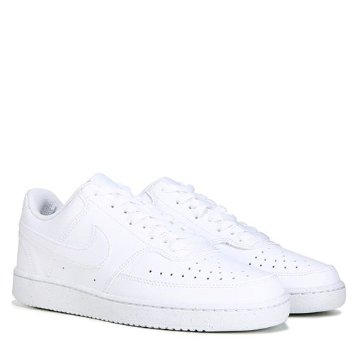 Men's Court Vision Low Sneakers (White/White)