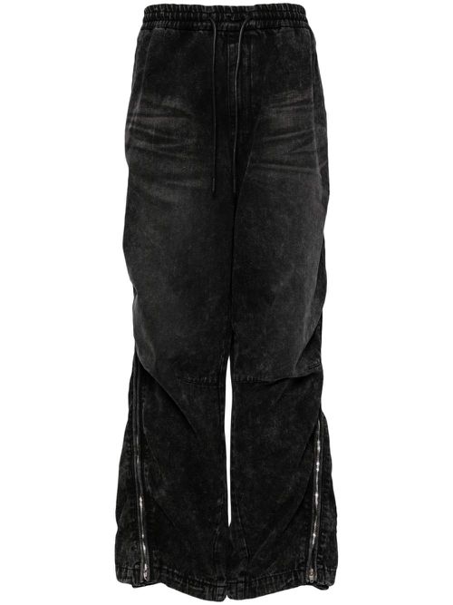Zip-detail jeans - Black