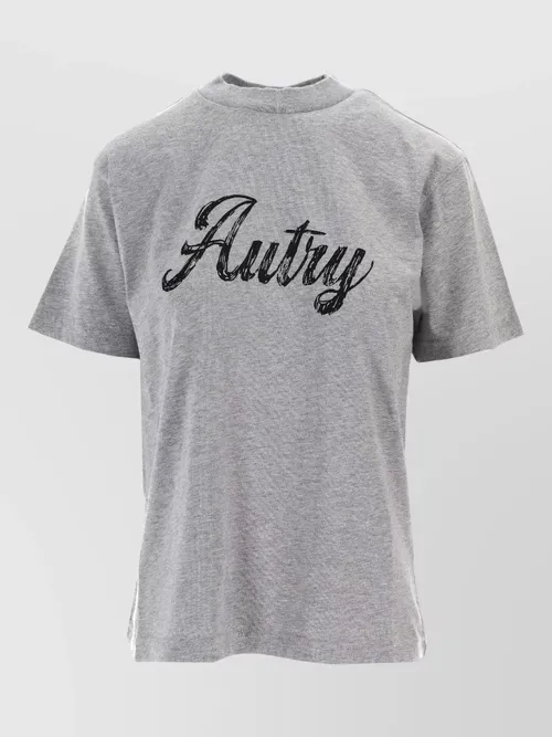 Autry - womens crew neck cotton t shirt