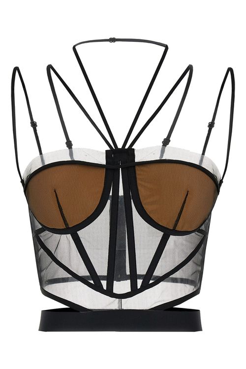 'Sheer Corset' Top