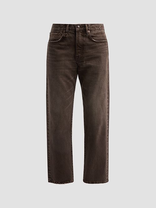 Women's Boyfriend Crop Jeans - Worn Chocolate Brown