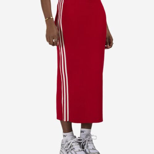 Women's Adicolor Knit 3-Stripes Skirt in Red