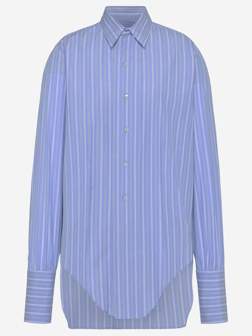 Cotton Shirt With Striped Pattern