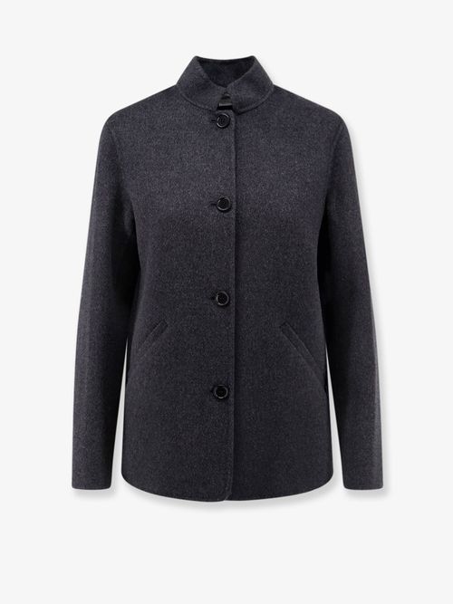 Unlined Wool Coat — Gray