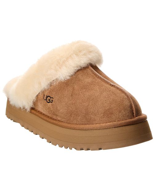 Disquette Suede & Shearling Slipper