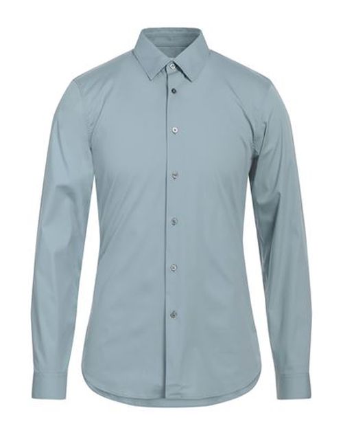 Man Shirt Sky blue Size 15 ½ Cotton, Polyamide, Elastane