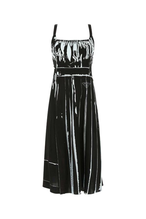 Printed Stretch Viscose Dress