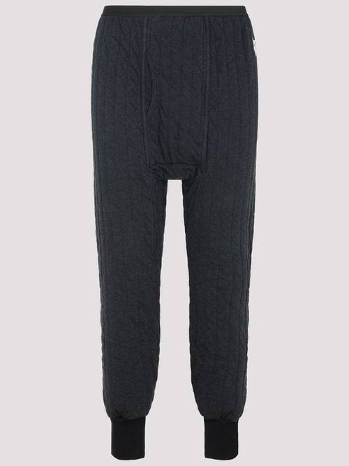 Animal-patch panelled slim trousers - Grey