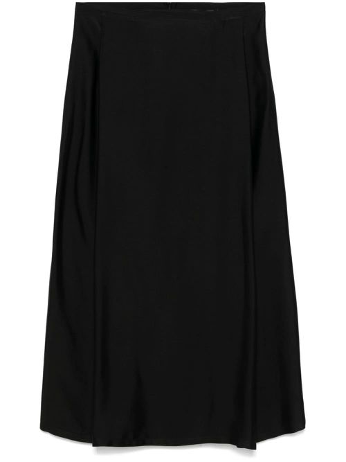 A-line midi skirt - Black