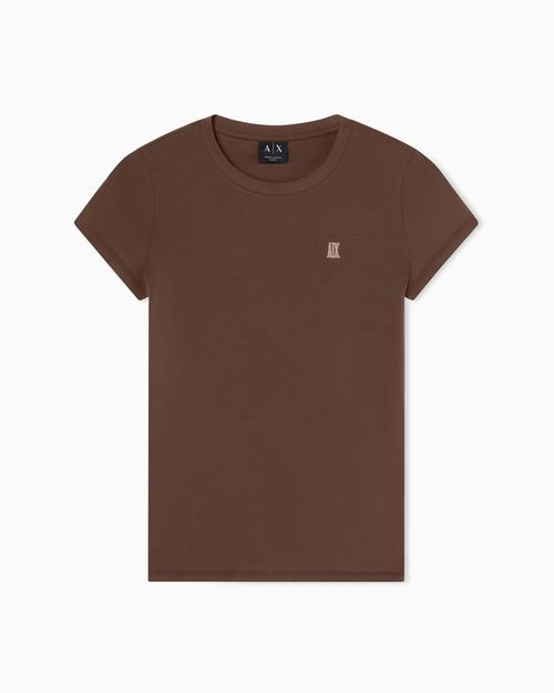 Slim fit T-shirt in stretch cotton jersey