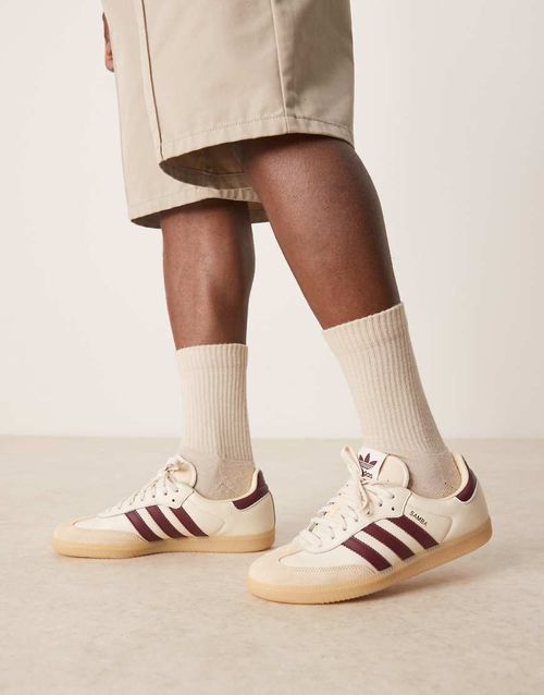 Samba OG trainers in cream and burgundy-White