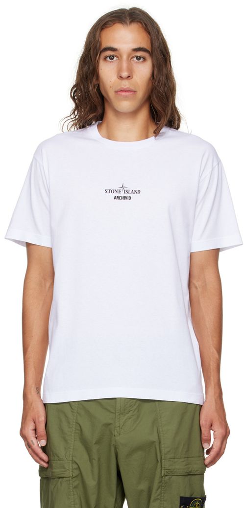 White akivio print T-shirt