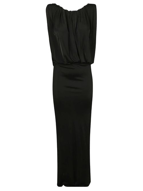 Scoop-back Sleeveless Slim Dress