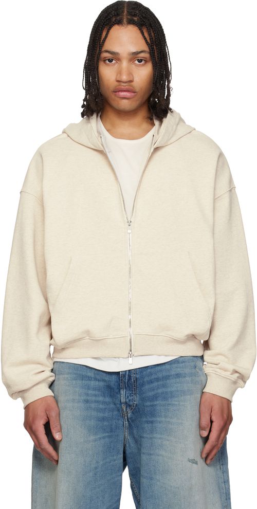Gray RH Zip Up Hoodie