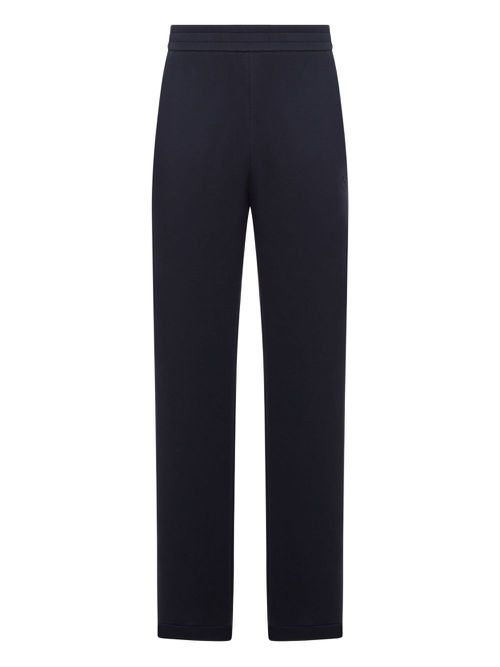 Elastic-waistband trousers - Blue