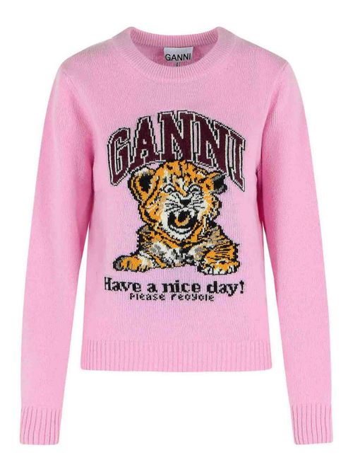 Pink Wool Blend Sweater