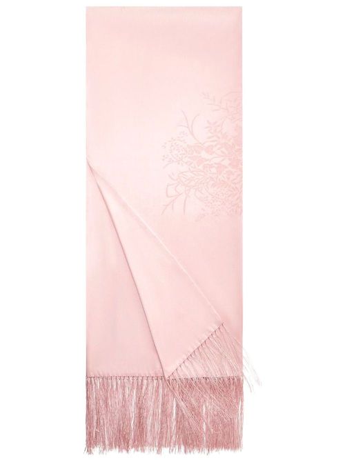 Jacquard silk scarf - Pink