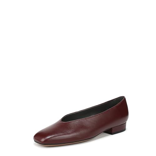 Franco Sarto Women's Damona Ballet Flat Oxblood Red Leather